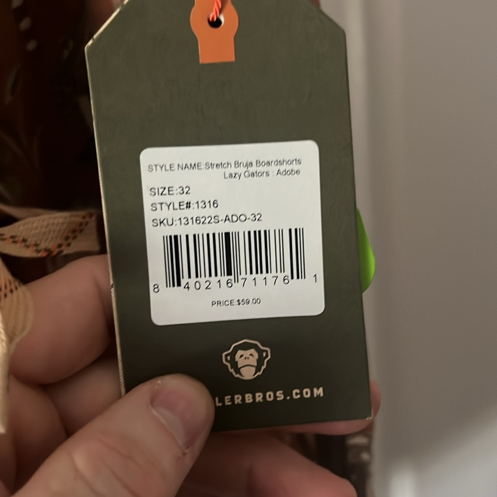 Brand New. Never Worn Howler Brothers Stretch Bruja Boardshortd Lazy Gator . - Picture 4 of 8